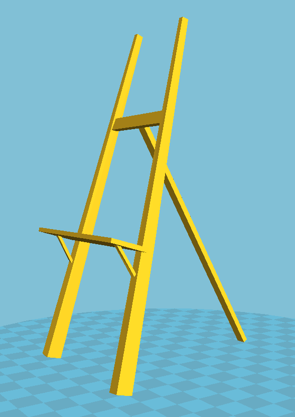 OBJ file Easel Stand 🎨・3D printer design to download・Cults